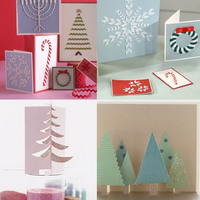 Рождественские открытки своими руками – простые примеры.