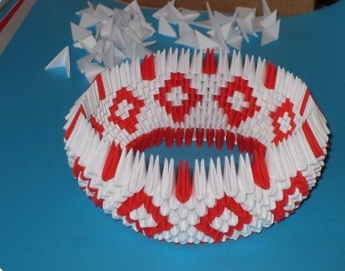 модульное оригами царевна лебедь